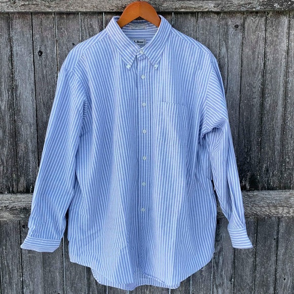 L.L. Bean dress shirt size 18 GUC - Picture 1 of 5